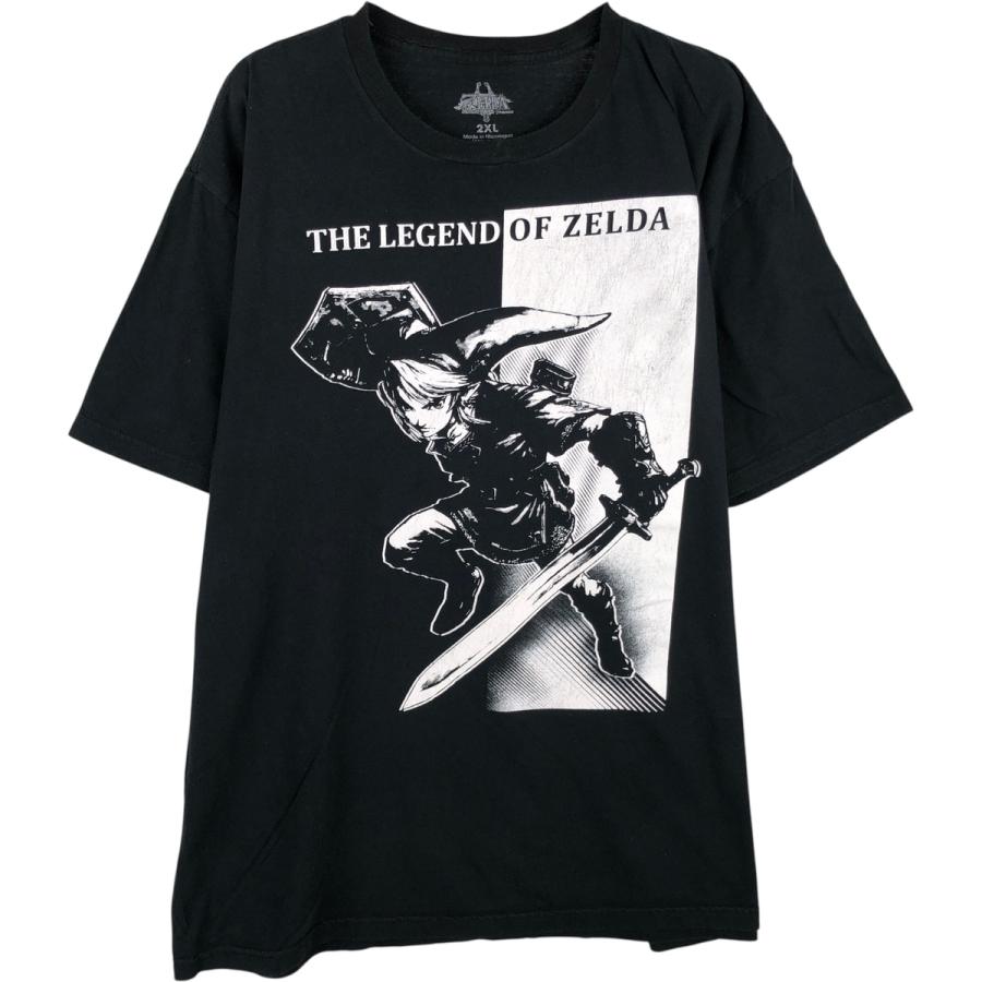 古着 ZELDA ゼルダの伝説 アニメ キャラクタープリントTシャツ メンズ 