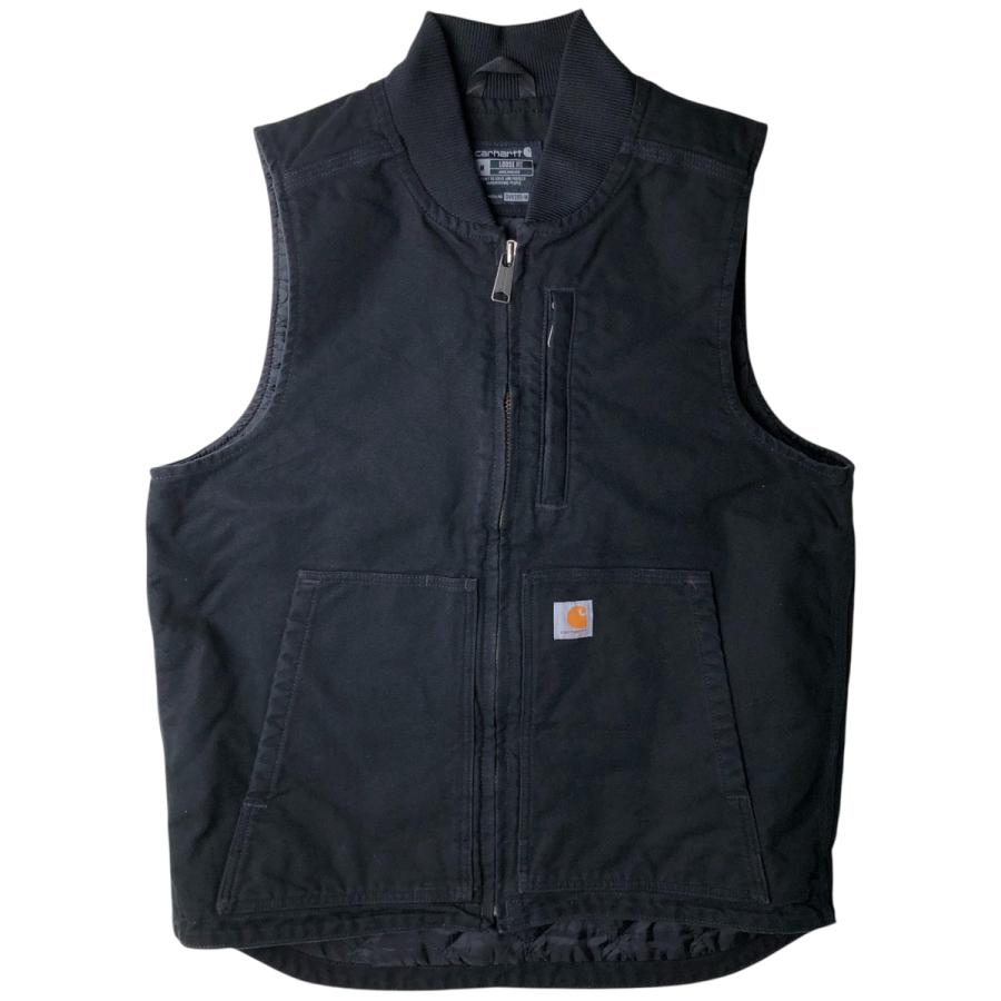 古着 カーハート Carhartt Loose Fit 中綿入り ダックベスト メンズM相当/eaa616785 Carhartt（カーハート） 古着 Carhartt Loose Fit 中綿入り ダック