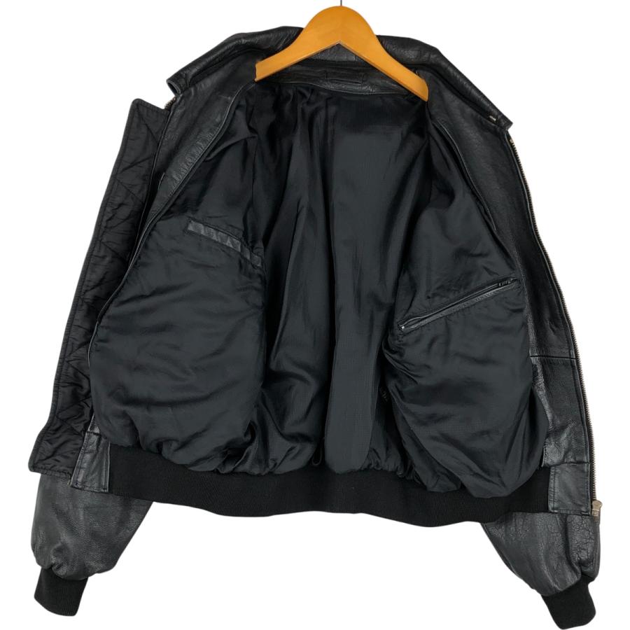 古着 スイングトップタイプ レザーブルゾン メンズL相当 /eaa616813