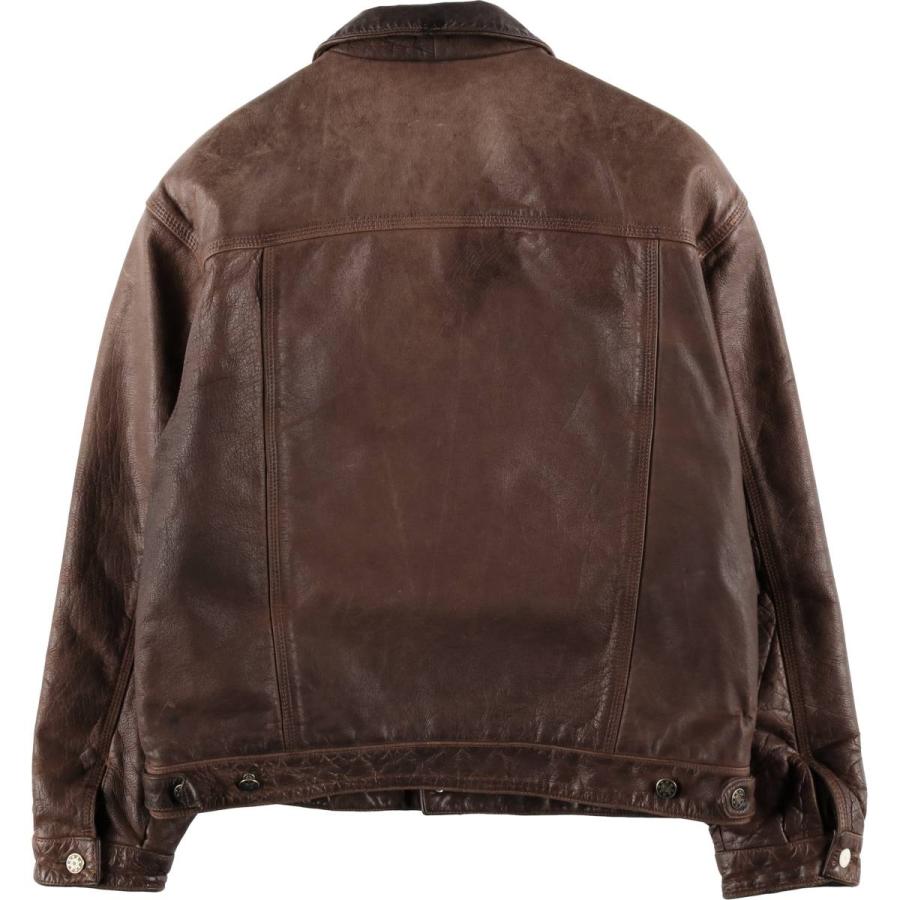 古着 スキッパー SKIPPER トラッカージャケット レザージャケット