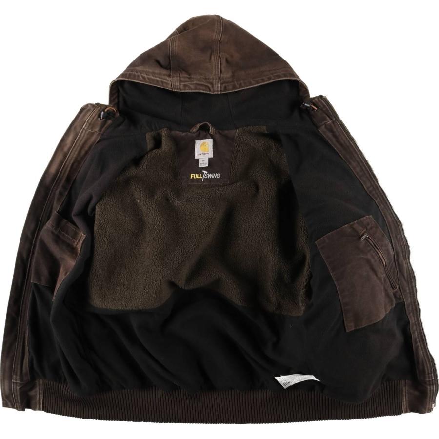 古着 カーハート Carhartt フルスウィングアームストロングアクティブジャケット 中綿入り ダックフルジップパーカー メンズM相当/eaa616870 Carhartt（カーハート） 古着 フルスウィングアームストロング