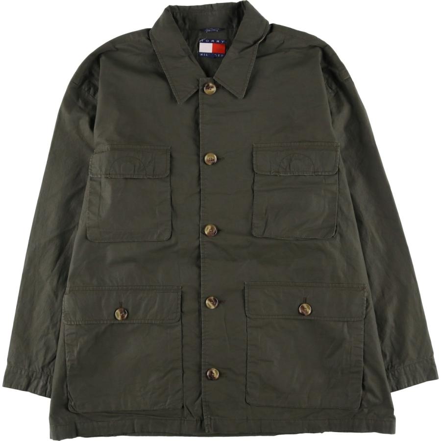 古着 90年代~ トミーヒルフィガー   シャツジャケット メンズL相当 ヴィンテージ/eaa616969 TOMMY HILFIGER（トミー・ヒルフィガー） 古着 90年代~ シャツ