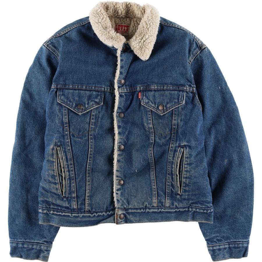 古着 80~90年代 リーバイス Levi's 中綿入り デニムボアジャケット USA製 メンズL相当 ヴィンテージ/eaa616985 Levi's（リーバイス） 古着 80~90年代 中綿入り デニムボアジャケット