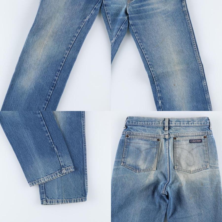 古着 80年代 カルバンクライン Calvin klein ストレートデニムパンツ USA製 レディースL(w29)相当 ヴィンテージ /eaa617061_7