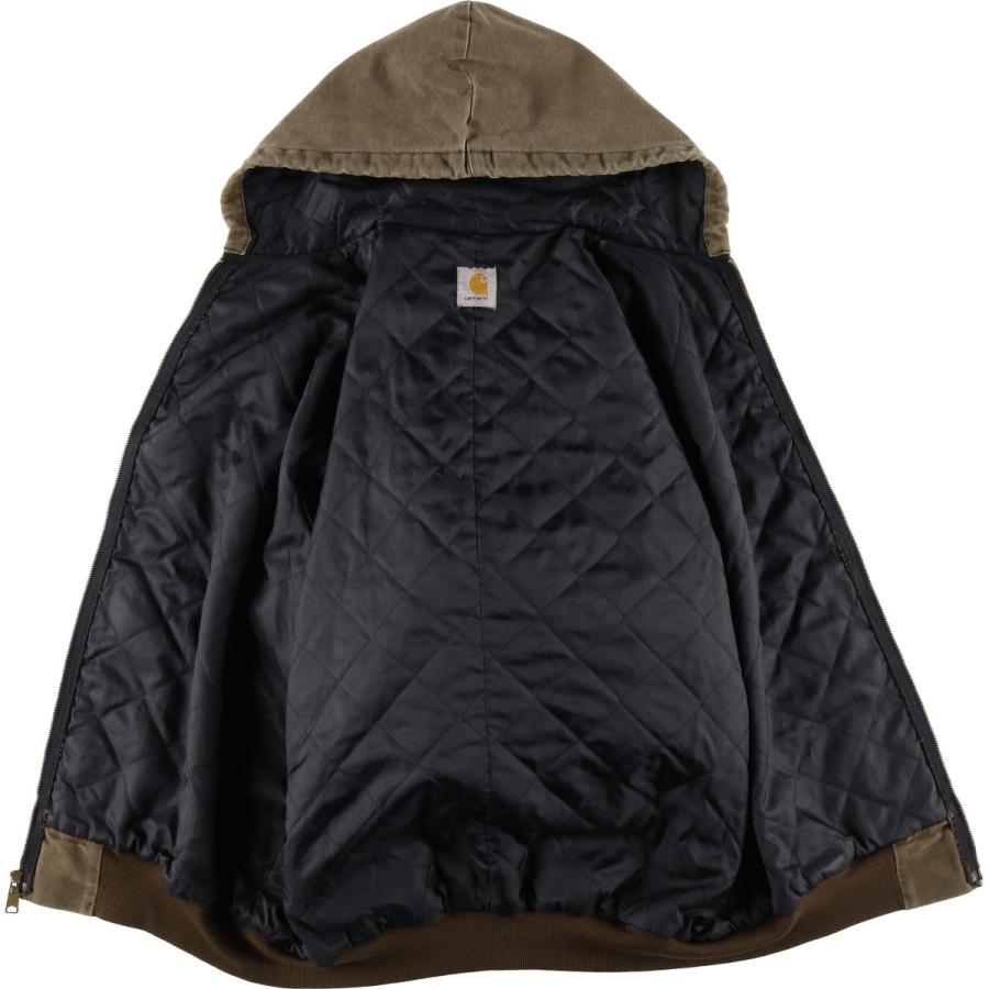 古着 カーハート Carhartt アクティブジャケット 中綿入り ダックフルジップパーカー メンズXL相当/eaa617176 Carhartt（カーハート） 古着 アクティブジャケット 中綿入り ダック