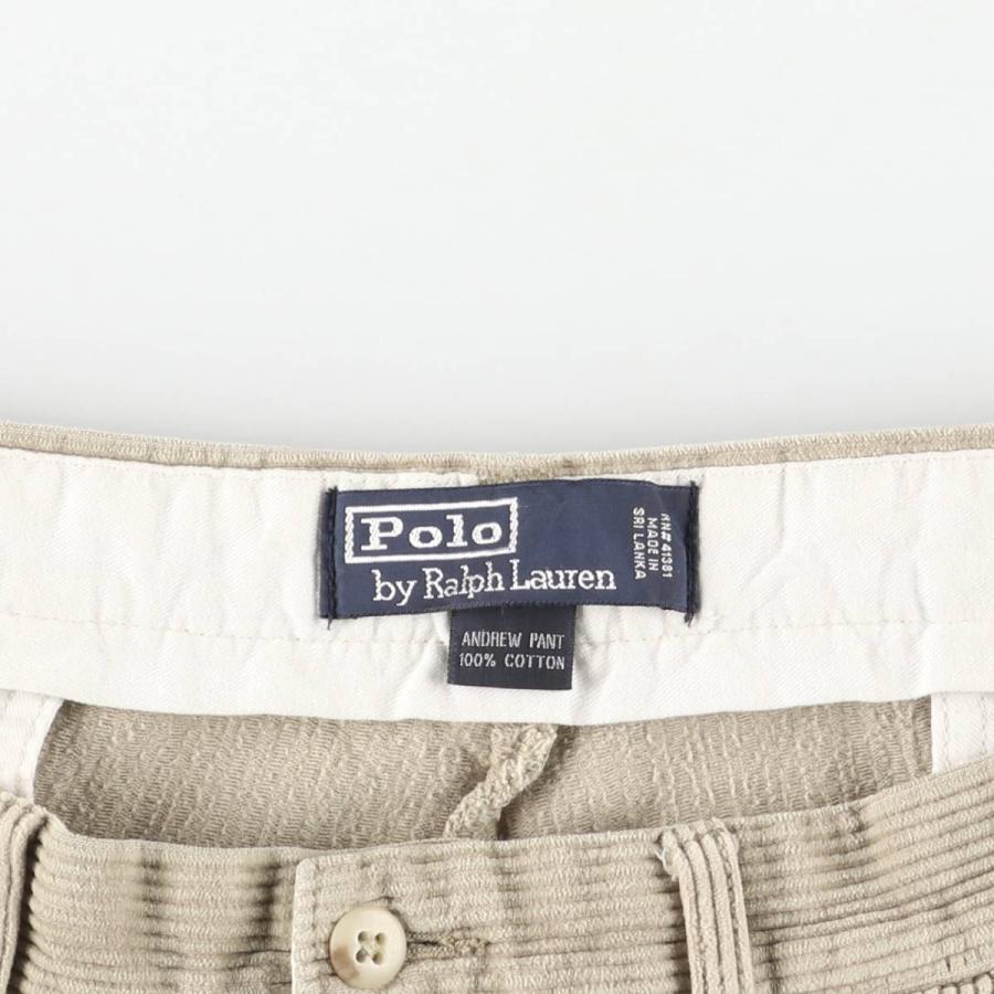 古着 ラルフローレン Ralph Lauren POLO by Ralph Lauren ANDREW PANT ツータック コーデュロイパンツ メンズw36相当/eaa617248 古着 ラルフローレン Ralph Lauren POLO by ANDREW PANT ツータック