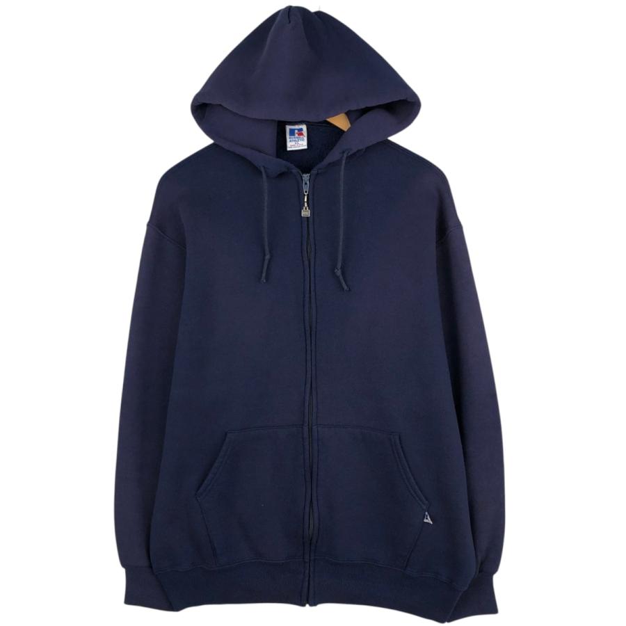 USA製 古着 90's ラッセル スウェット ジップ パーカー 古着 90年代 ラッセル Russell スウェットフルジップパーカー USA製