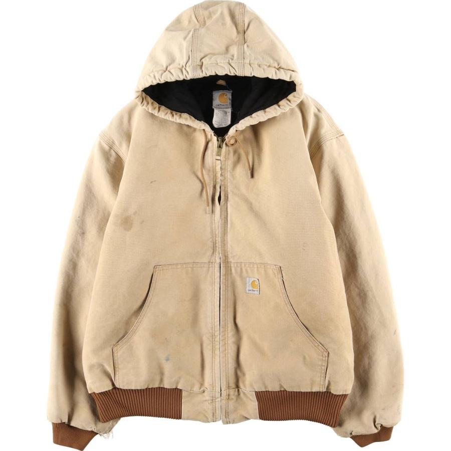 古着 00年代 カーハート Carhartt アクティブジャケット 中綿入り ダックフルジップパーカー USA製 メンズL相当/eaa617645 Carhartt（カーハート） 古着 00年代 アクティブジャケット 中綿入り