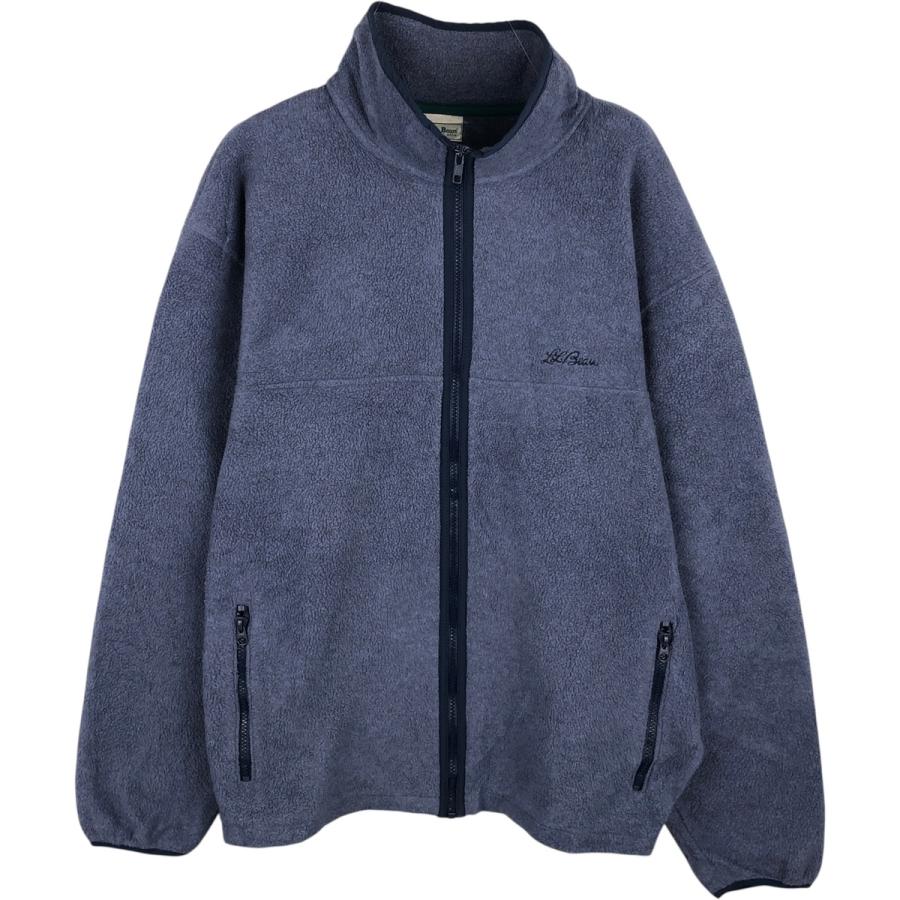 エルエルビーン 80s 長袖 ハーフボタン フリースジャケット グリーン 
