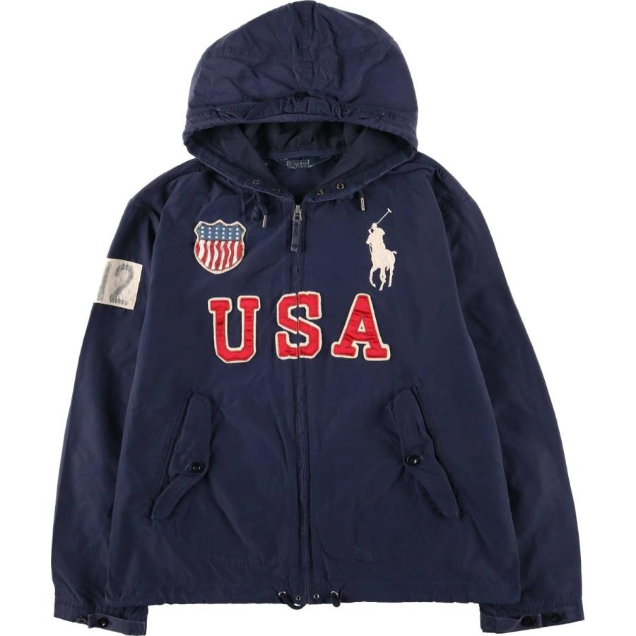古着 ラルフローレン Ralph Lauren POLO by 星条旗柄 ビッグポニー