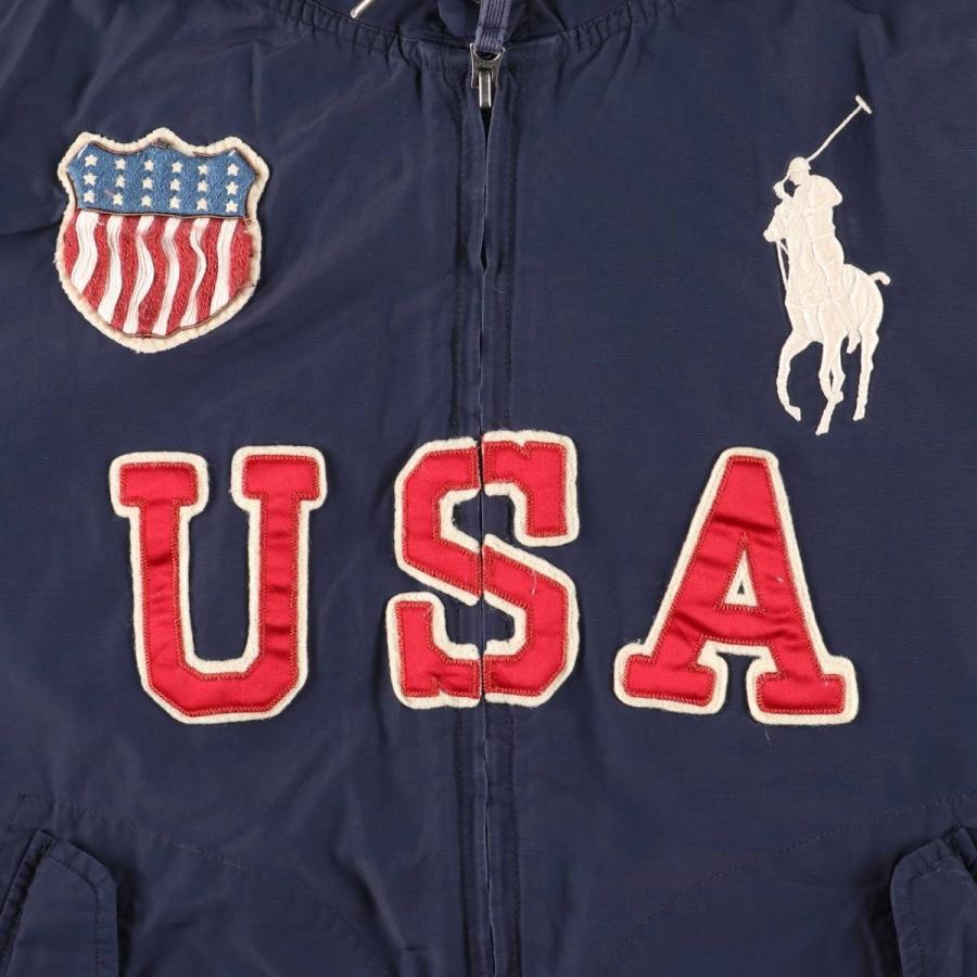 古着 ラルフローレン Ralph Lauren POLO by 星条旗柄 ビッグポニー