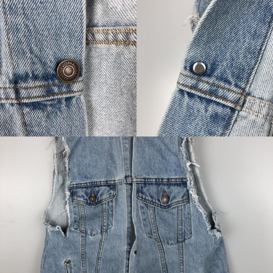 古着 90年代 リーバイス Levi's 70507-0334 カットオフ デニムベスト USA製 メンズXL相当 ヴィンテージ/eaa617752 Levi's（リーバイス） 古着 90年代 Levi's 70507-0334 カットオフ