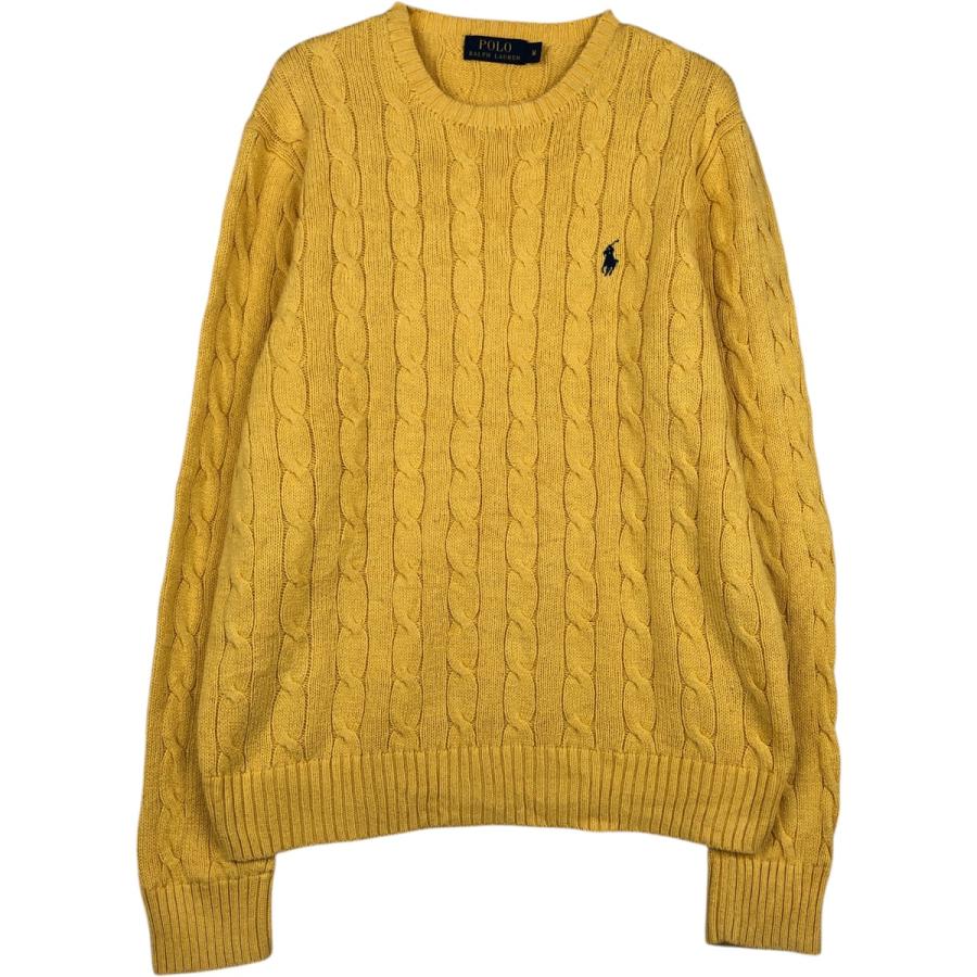 古着 ラルフローレン Ralph Lauren POLO RALPH LAUREN ケーブル編み コットンニットセーター レディースM相当/eaa617780 古着 ラルフローレン Ralph Lauren POLO RALPH LAUREN ケーブル編み