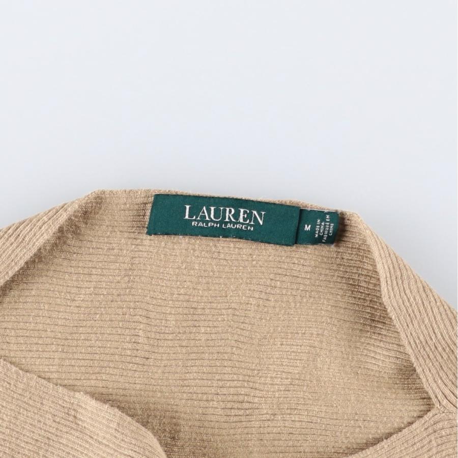 古着 ラルフローレン Ralph Lauren LAUREN ローレン ボートネック コットンニットセーター レディースM相当/eaa617783 古着 ラルフローレン Ralph Lauren LAUREN ローレン ボートネック