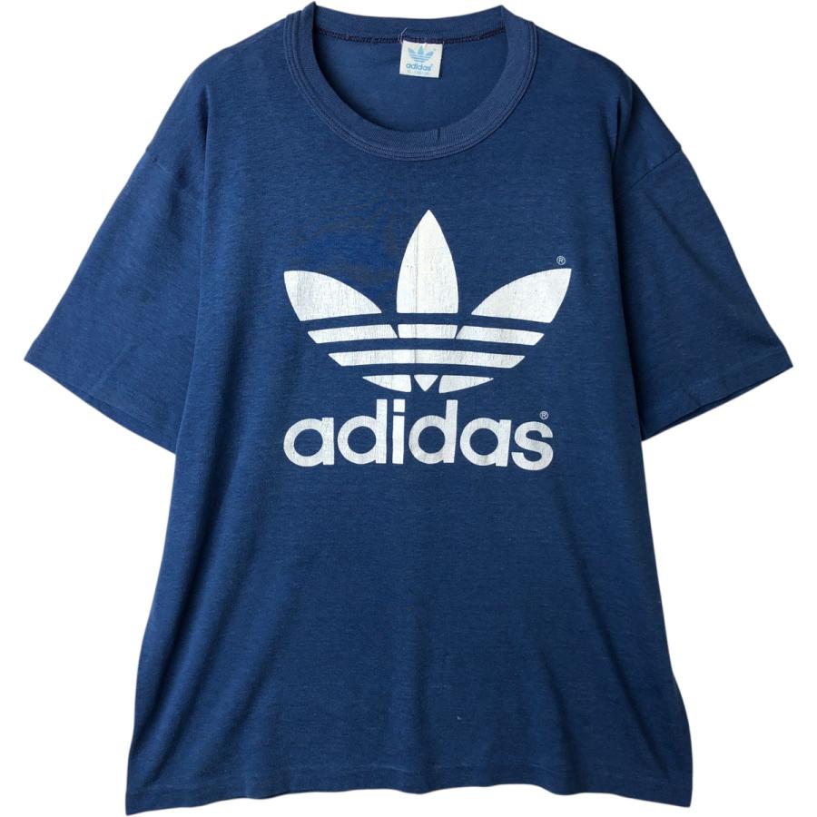 adidas（アディダス） 古着 80年代 トレフォイルロゴ ロゴプリントT