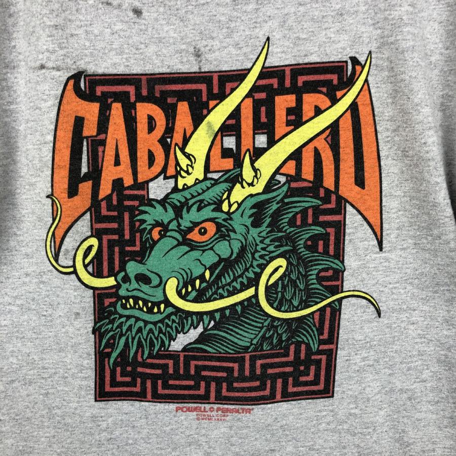古着美品00s POWELL CABALLERO ドラゴン　龍　ロンT 古着 パウエルペラルタ POWELL PERALTA 龍柄 ドラゴン柄 サーフ
