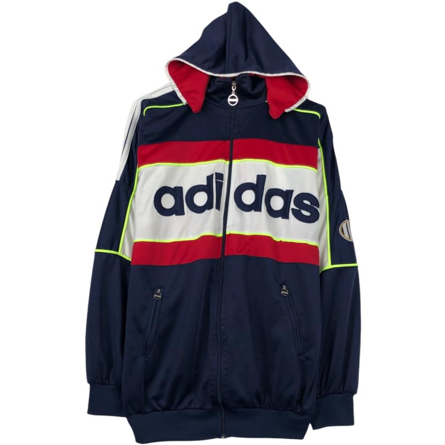 adidas アディダス フード ジャケット ジャージ パーカ トラック80s adidas（アディダス） 古着 80~90年代 ジャージパーカー トラック
