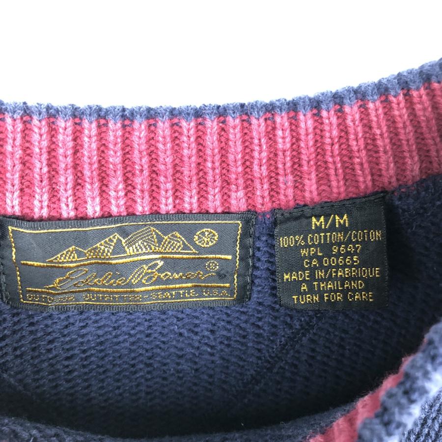 Eddie Bauer（エディーバウアー） 古着 90年代 黒タグ コットンニット