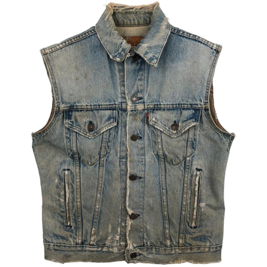 古着 リーバイス Levi's 70506-0213 鷲柄 イーグル柄 カットオフ Harley-Davidson ハーレーダビッドソン デニムベスト USA製 メンズM相当 ヴィンテージ/eaa618574 Levi's（リーバイス） 古着 70506-0213 鷲柄 イーグル柄 カットオフ