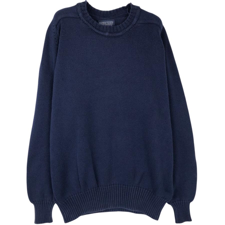 古着 90年代 ランズエンド LANDS'END コットンニットセーター USA製