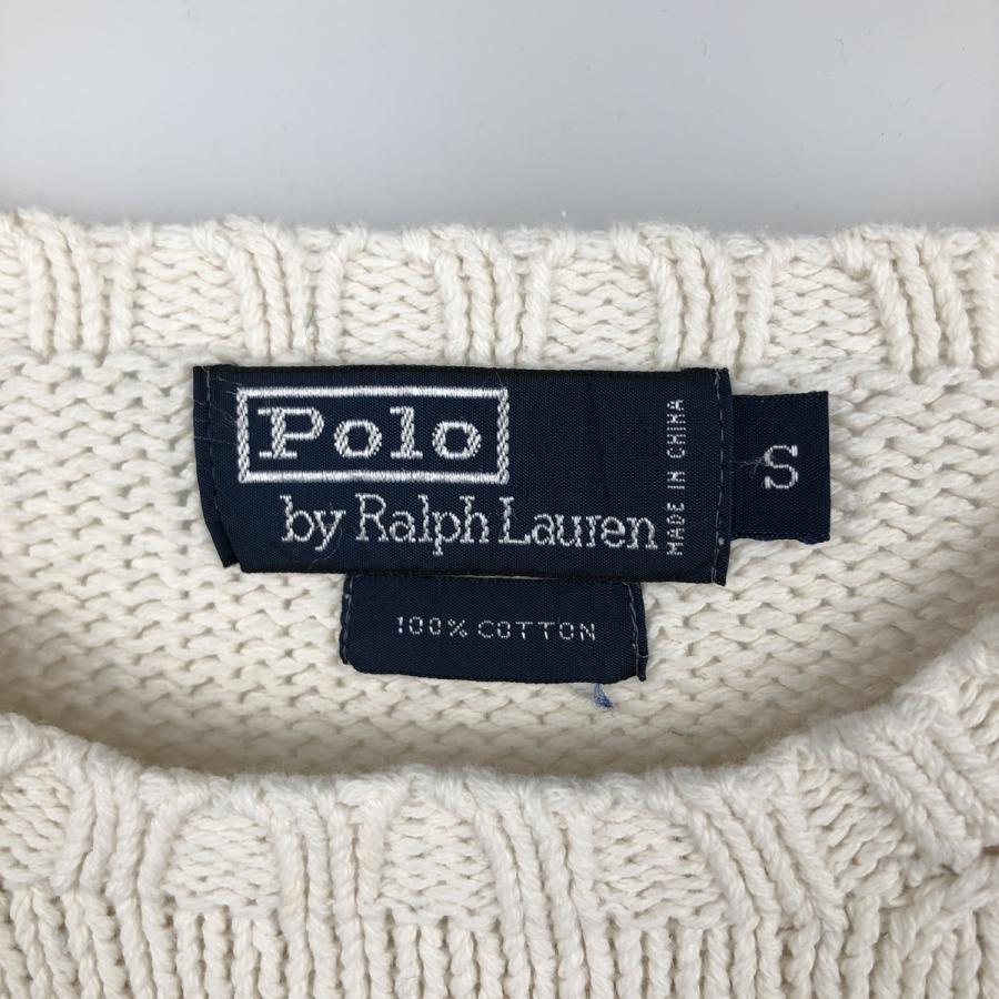 古着 ラルフローレン Ralph Lauren POLO by コットンニットセーター