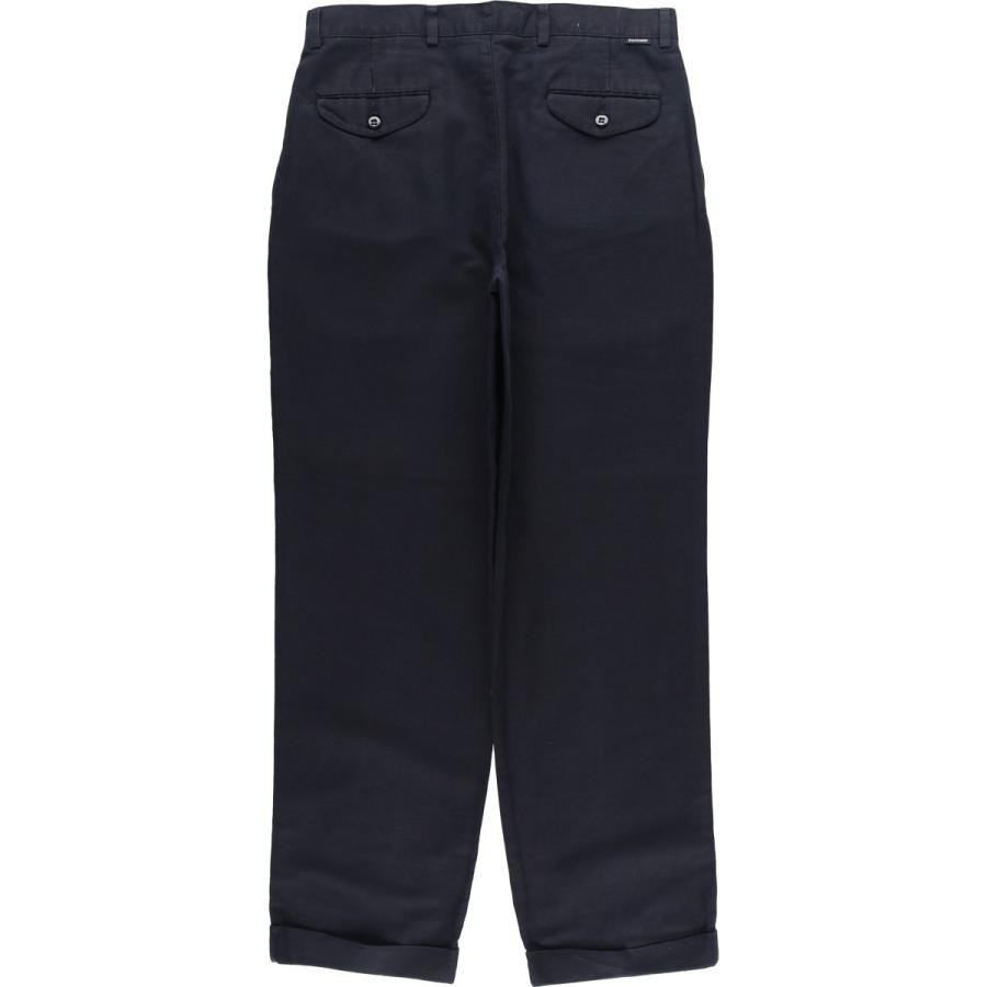 古着 ドッカーズ DOCKERS khakis ツータック リネン×コットンパンツ