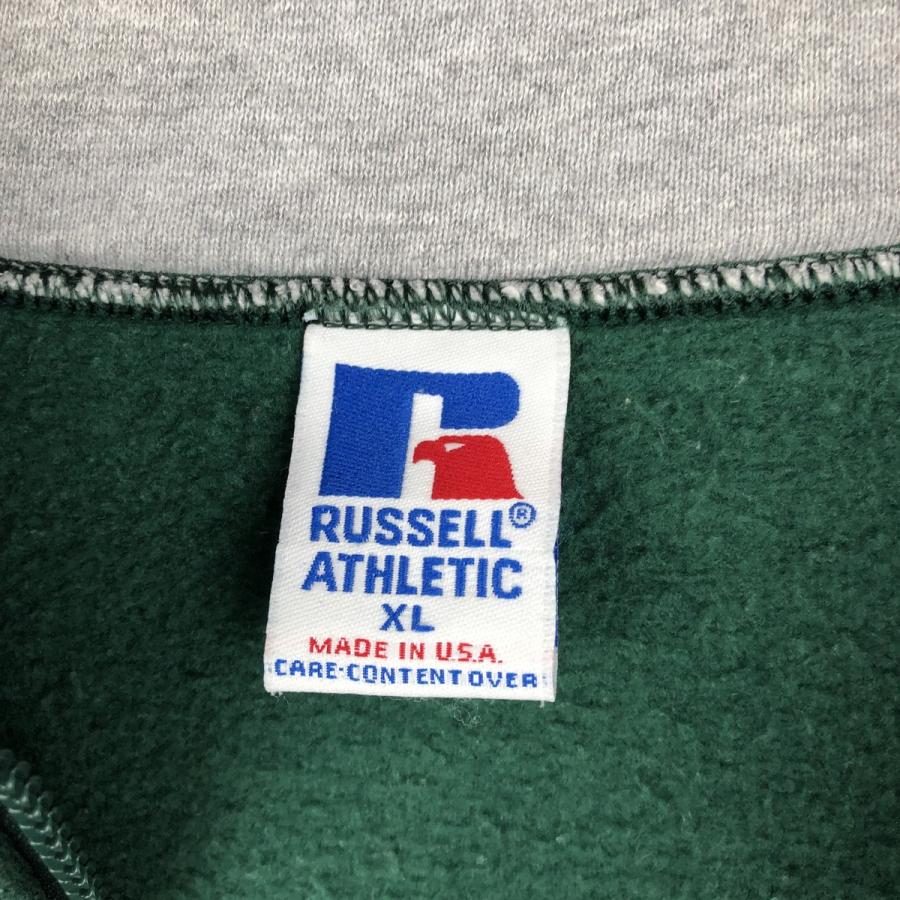 古着 90年代 ラッセル Russell ハーフジップスウェットシャツ