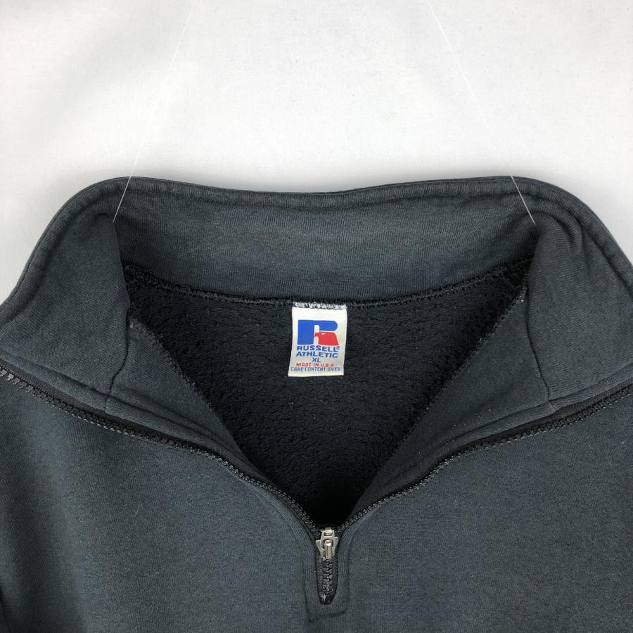 古着 90年代 ラッセル Russell ハーフジップスウェットシャツ