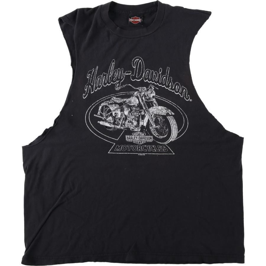 古着 ハーレーダビッドソン Harley-Davidson カットオフ ノースリーブ 