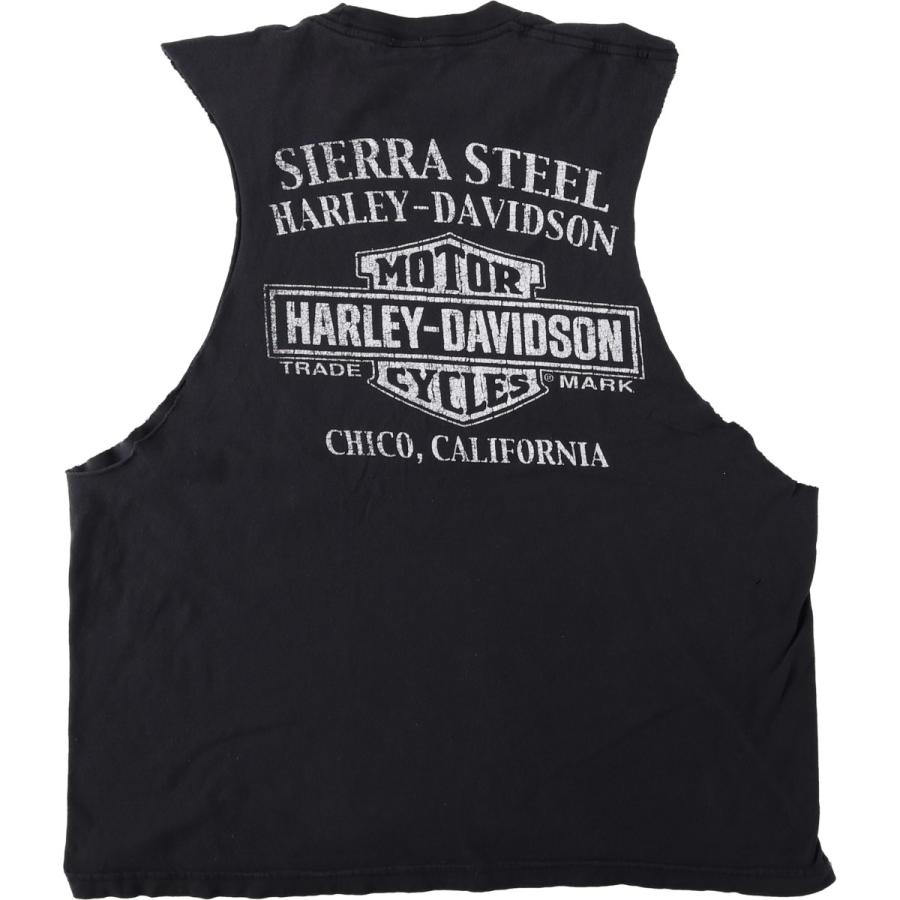 古着 ハーレーダビッドソン Harley-Davidson カットオフ ノースリーブ モーターサイクル バイクTシャツ レディースL相当/eaa618921 古着 ハーレーダビッドソン Harley-Davidson カットオフ ノースリーブ