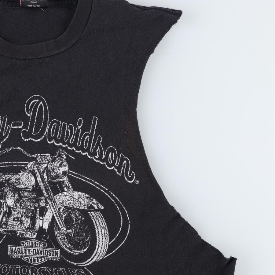 古着 ハーレーダビッドソン Harley-Davidson カットオフ ノースリーブ モーターサイクル バイクTシャツ レディースL相当/eaa618921 古着 ハーレーダビッドソン Harley-Davidson カットオフ ノースリーブ