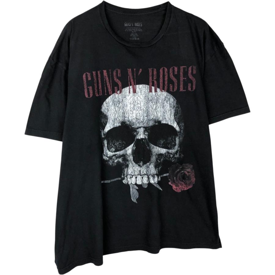 古着 GUNS N' ROSES ガンズアンドローゼズ ドクロ柄 スカル柄 バンドT