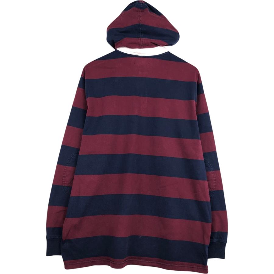 古着 ラルフローレン Ralph Lauren POLO by ボーダー柄 フード付き