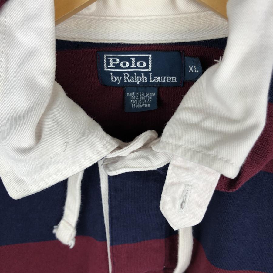 古着 ラルフローレン Ralph Lauren POLO by ボーダー柄 フード付き