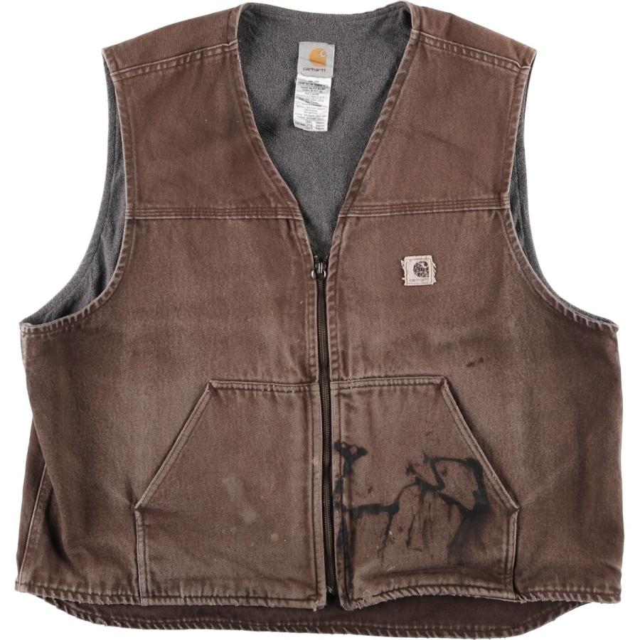 古着 00年代 カーハート Carhartt ワークベスト USA製 メンズXXL相当/eaa619052 Carhartt（カーハート） 古着 00年代 ワークベスト USA製 メンズXXL