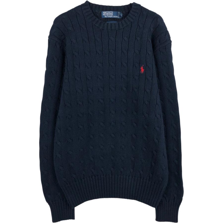 古着 ラルフローレン Ralph Lauren POLO by ケーブル編み コットン