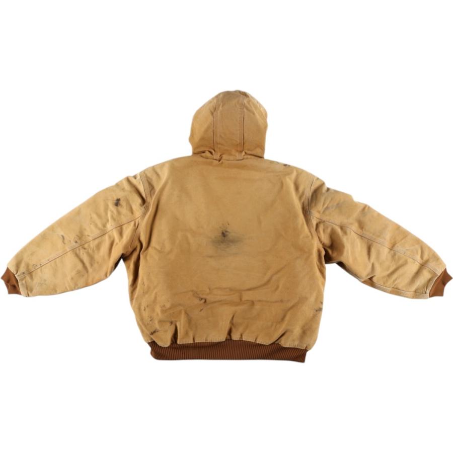 古着 カーハート Carhartt アクティブジャケット 中綿入り ダックフルジップパーカー USA製 メンズXXL相当/eaa619168 Carhartt（カーハート） 古着 アクティブジャケット 中綿入り ダック