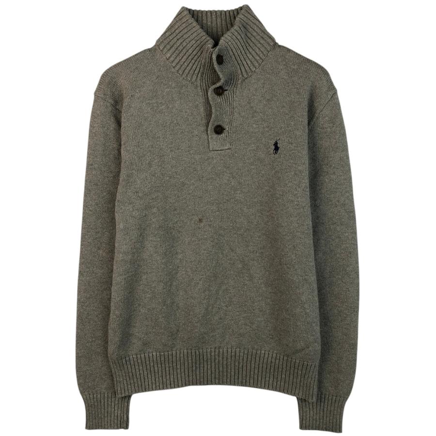 古着 ラルフローレン Ralph Lauren POLO RALPH LAUREN ハーフボタン コットンニットセーター メンズM相当/eaa619203 古着 ラルフローレン Ralph Lauren POLO RALPH LAUREN ハーフボタン