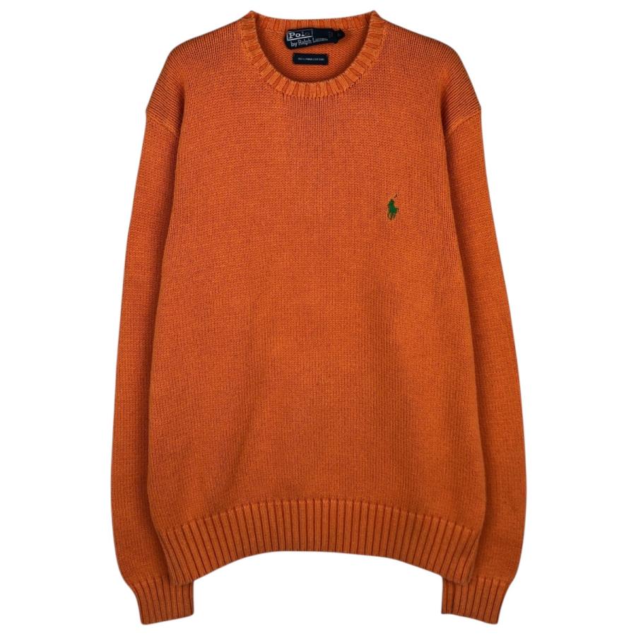 【人気カラー】ポロ ラルフローレン コットン ニット セーター 古着 レトロ 古着 ラルフローレン Ralph Lauren POLO by コットンニットセーター