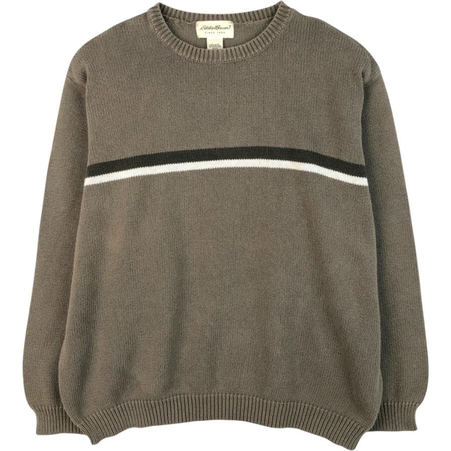 古着 エディーバウアー Eddie Bauer コットンニットセーター メンズXL相当/eaa619223 Eddie Bauer（エディーバウアー） 古着 コットンニットセーター メンズ