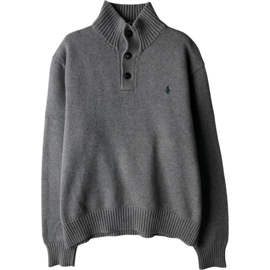 古着 ラルフローレン Ralph Lauren POLO RALPH LAUREN ハーフボタン コットンニットセーター メンズL相当/eaa619240 古着 ラルフローレン Ralph Lauren POLO RALPH LAUREN ハーフボタン