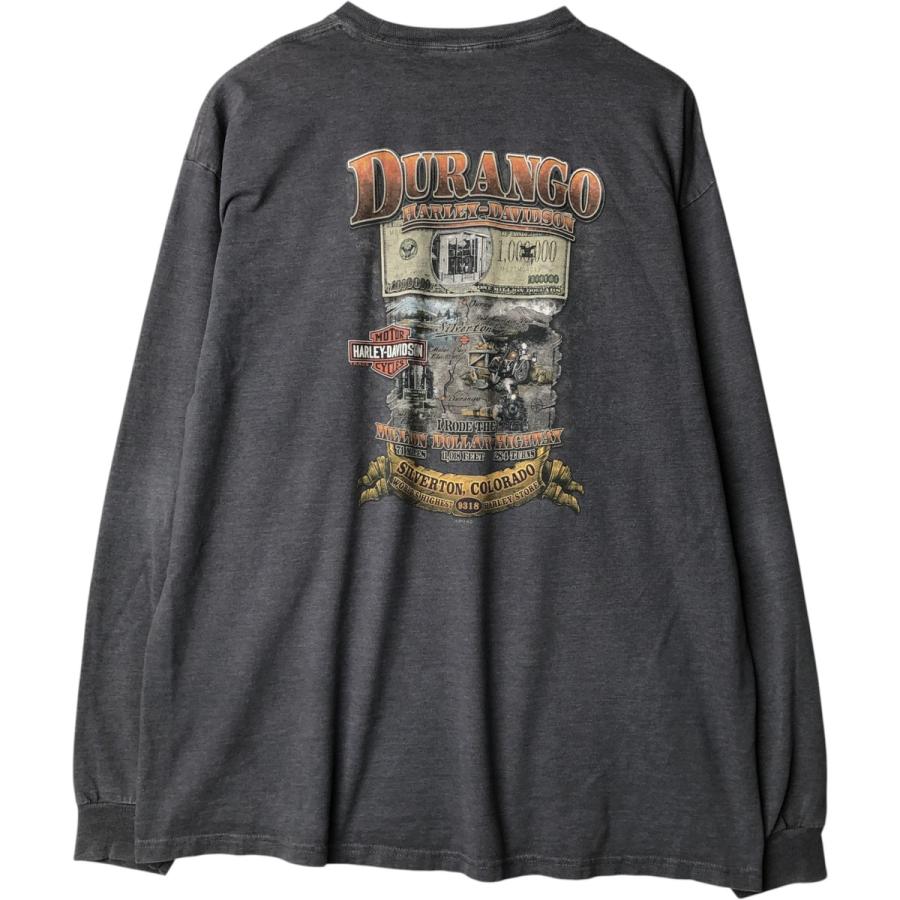 古着 ハーレーダビッドソン Harley-Davidson ロングTシャツ ロンT 2X