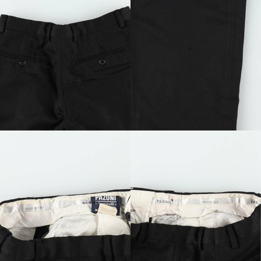 古着 80~90年代 PAZONI スリータック ウールパンツ スラックス