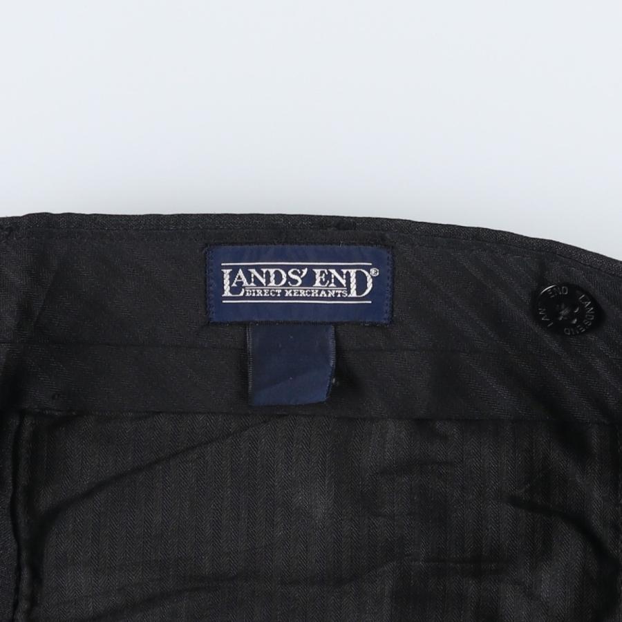 古着 ~00年代 ランズエンド LANDS'END ツータック スラックスパンツ