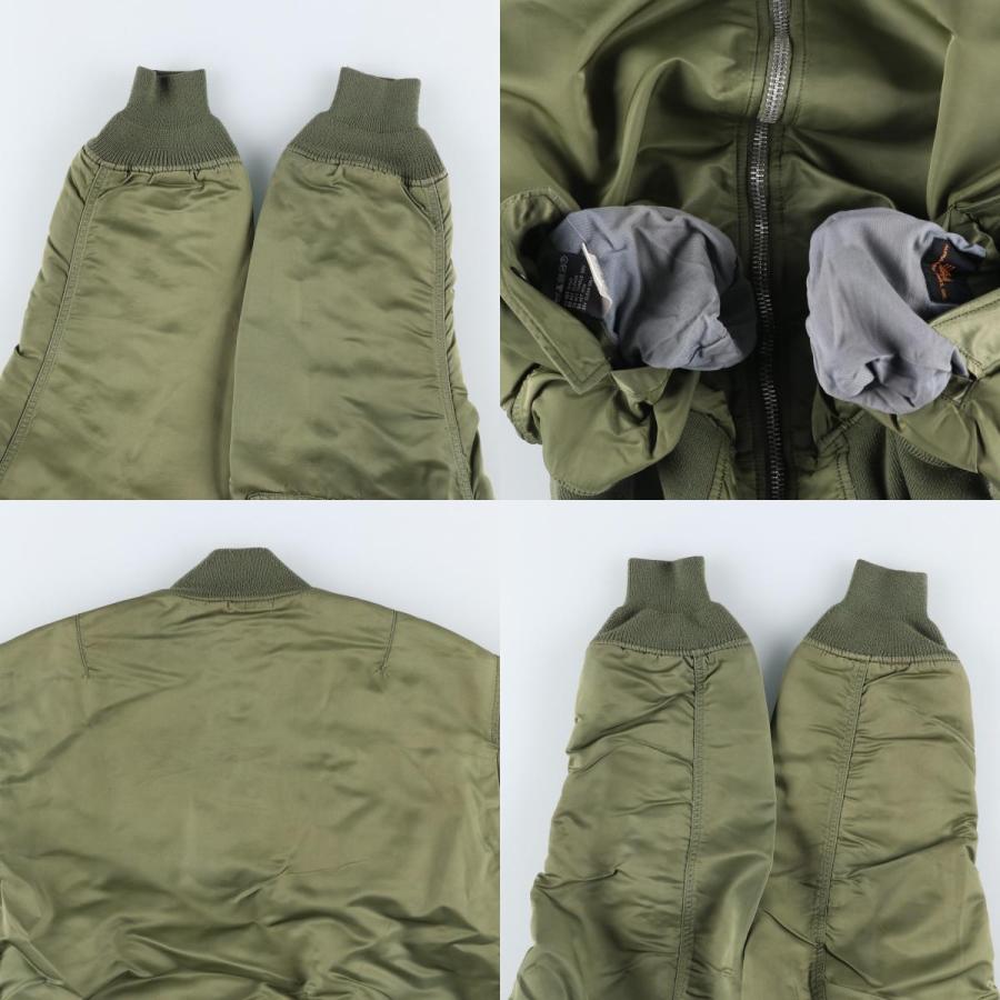 古着 90年代 民間品 アルファ ALPHA MA-1タイプ 中綿入り ミリタリー