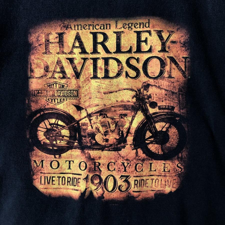 Harley Davidson - 古着 ハーレーダビッドソン Harley-Davidson 総柄 花柄 モーターサイクル バイクTシャツ レディースXL相当 /eaa541411 古着 ハーレーダビッドソン Harley-Davidson モーターサイクル バイクT
