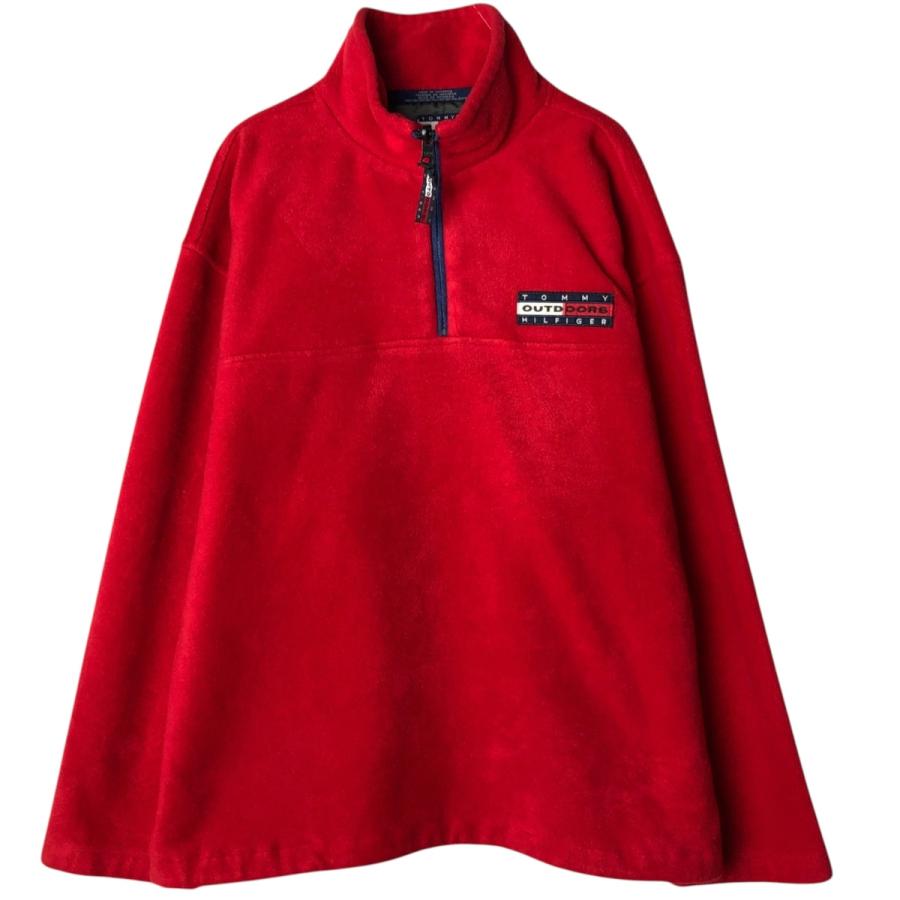 古着 90年代~ トミーヒルフィガー   ハーフジップ フリースプルオーバー メンズM相当/eaa619494 TOMMY HILFIGER（トミー・ヒルフィガー） 古着 90年代~ ハーフジップ