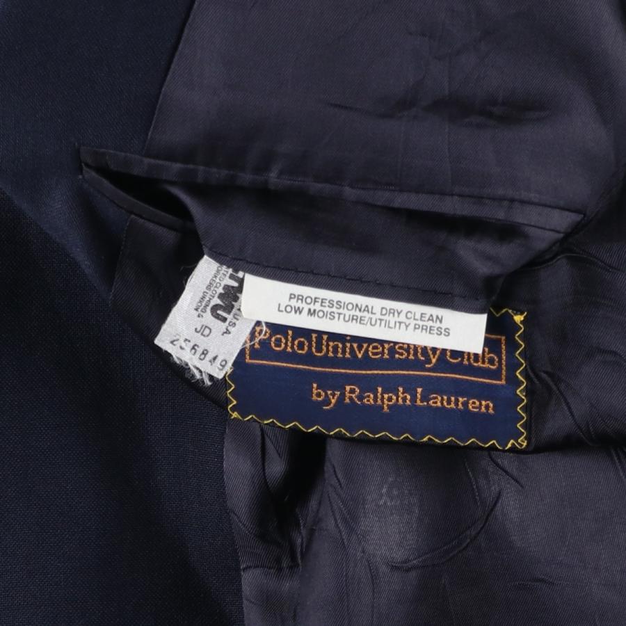古着 80~90年代 ラルフローレン POLO UNIVERSITY CLUB 紺ブレザー