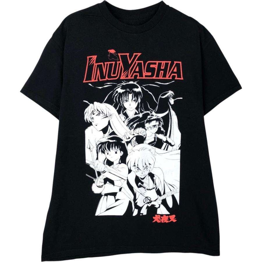 古着 00年代 INUYASHA 犬夜叉 アニメ キャラクタープリントTシャツ 