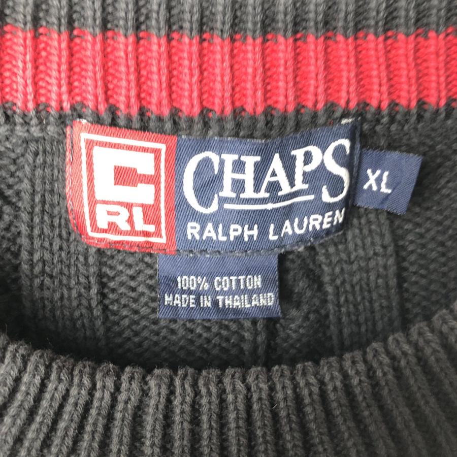 古着 ラルフローレン Ralph Lauren CHAPS チャップス ケーブル編み